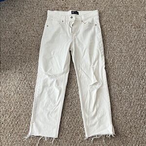 GAP White Straight Leg Women's Jeans